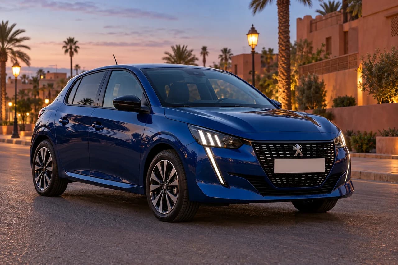 Illustration temporaire inspirée du modèle Peugeot 208